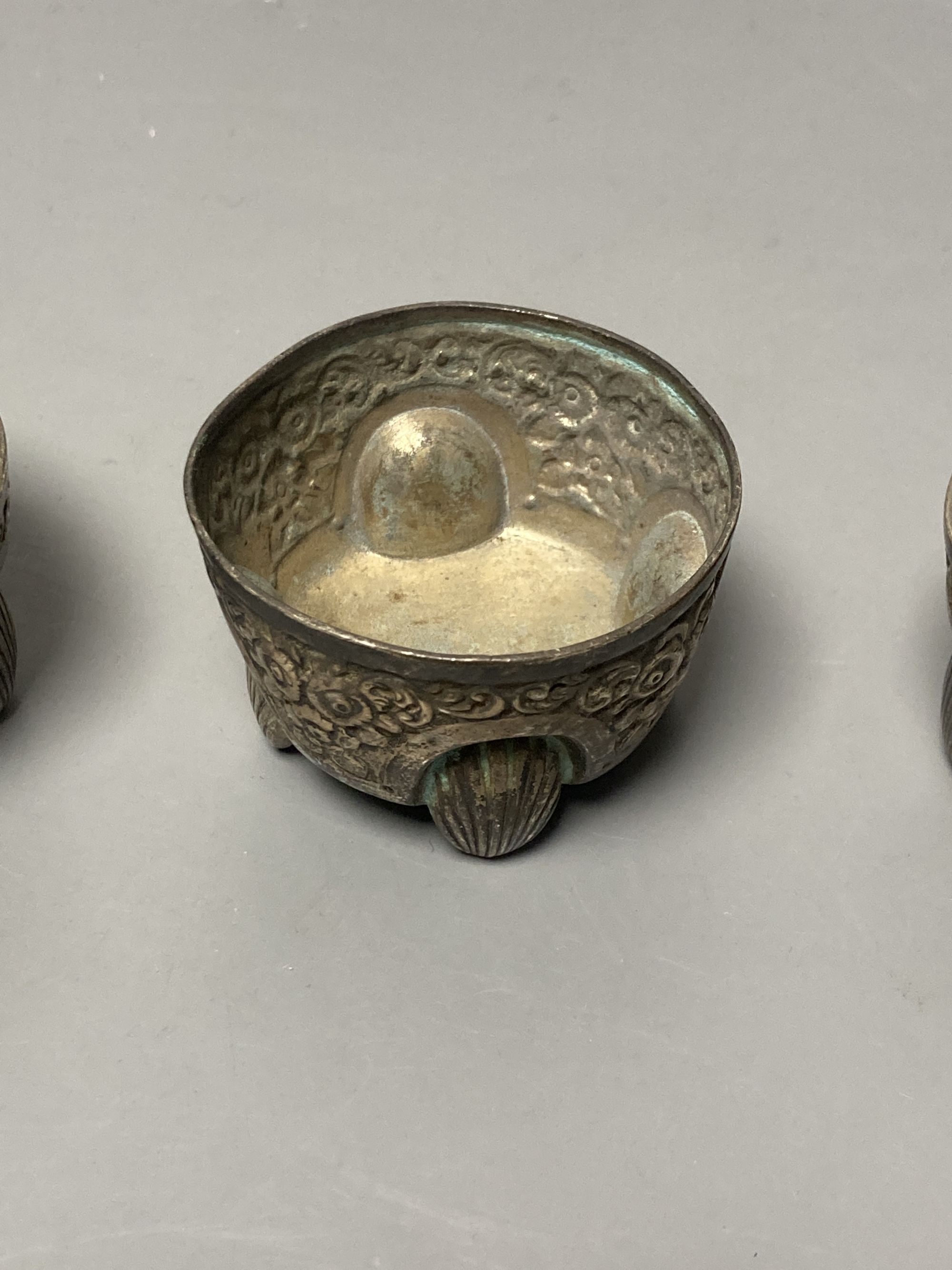 A set of four Victorian silver salts
